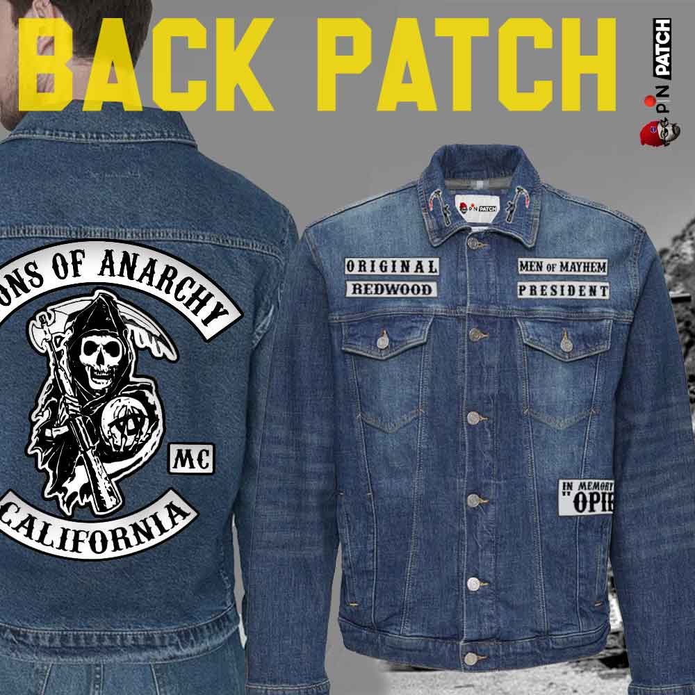 بک پچ حرارتی (برچسب لباس) ست کامل Sons Of Anarchy