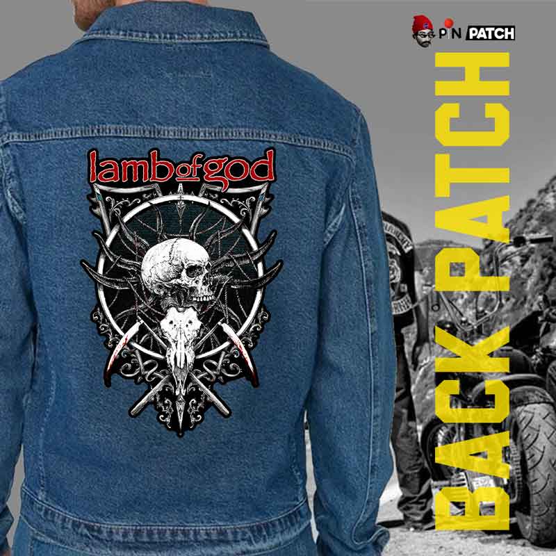 بک پچ حرارتی (برچسب لباس) طرح lambofgod