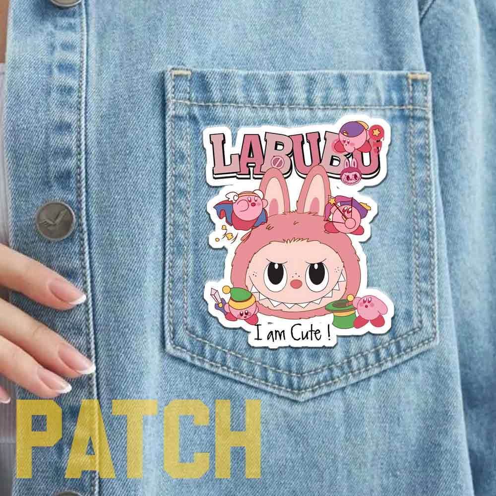 برچسب پارچه ای لباس طرح Labubu کد03