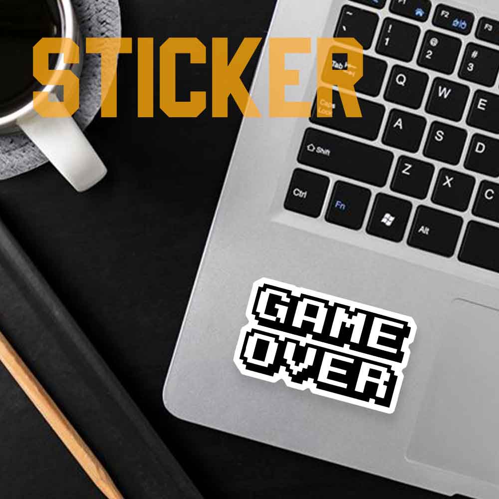 استیکر تکست game over