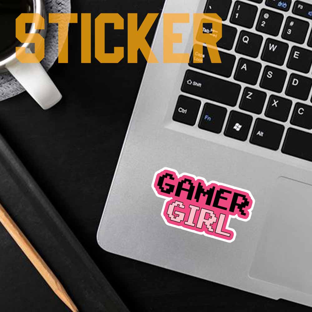 استیکر فانتزی طرح game girl